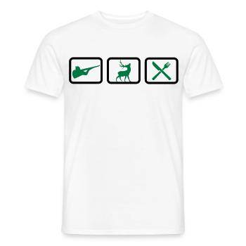 jagd - Männer T-Shirt - Weiß - Vorne - AI Model Male 178 dark (178cm)