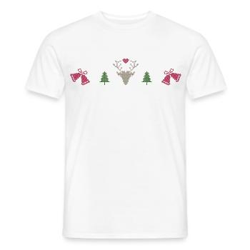 Petits cadeaux amusants pour Noël - T-shirt homme - blanc - Devant - AI Model Male 178 dark (178cm)