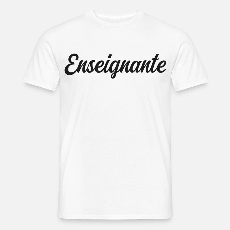 Bester Lehrer der Welt Schulbildung - Männer T-Shirt - Weiß