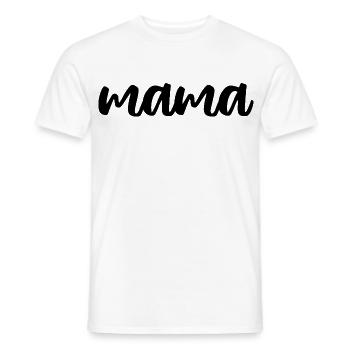 Mama - Männer T-Shirt - Weiß - Vorne - AI Model Male 178 dark (178cm)