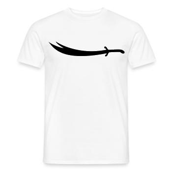 Ali Épée Zülfikar - T-shirt homme - blanc - Devant - AI Model Male 178 dark (178cm)