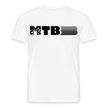 VTT design - T-shirt homme - blanc - Devant - AI Model Male 178 dark (178cm)