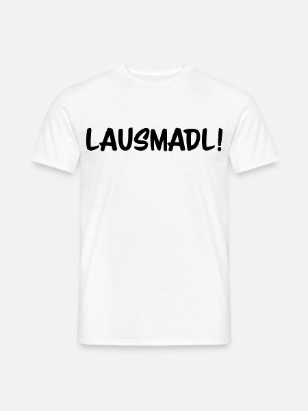Lausmadl - Männer T-Shirt - Weiß