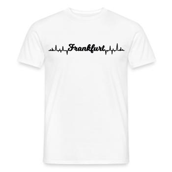 Die Frankfurter Fans - Männer T-Shirt - Weiß - Vorne - AI Model Male 178 dark (178cm)
