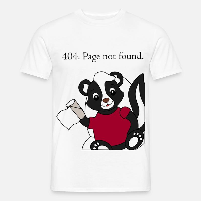 Skunk Pixie 404 Page non trouvée - T-shirt homme - blanc