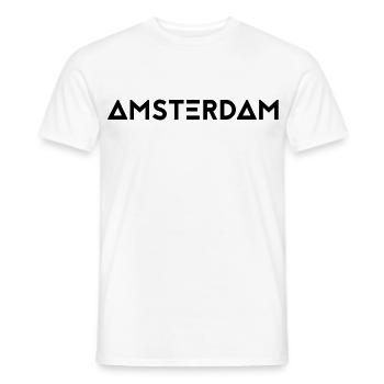 AMSTERDAM - Men's T-Shirt - white - Front - AI Model Male 178 dark (178cm)