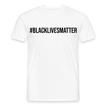 Hashtag Black Lives Matter - Männer T-Shirt - Weiß - Vorne - AI Model Male 178 dark (178cm)