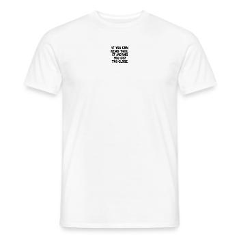 La distanciation sociale d’abord - T-shirt homme - blanc - Devant - AI Model Male 178 dark (178cm)