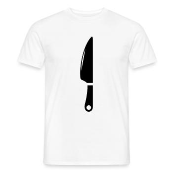 Messer icon - Männer T-Shirt - Weiß - Vorne - AI Model Male 178 dark (178cm)