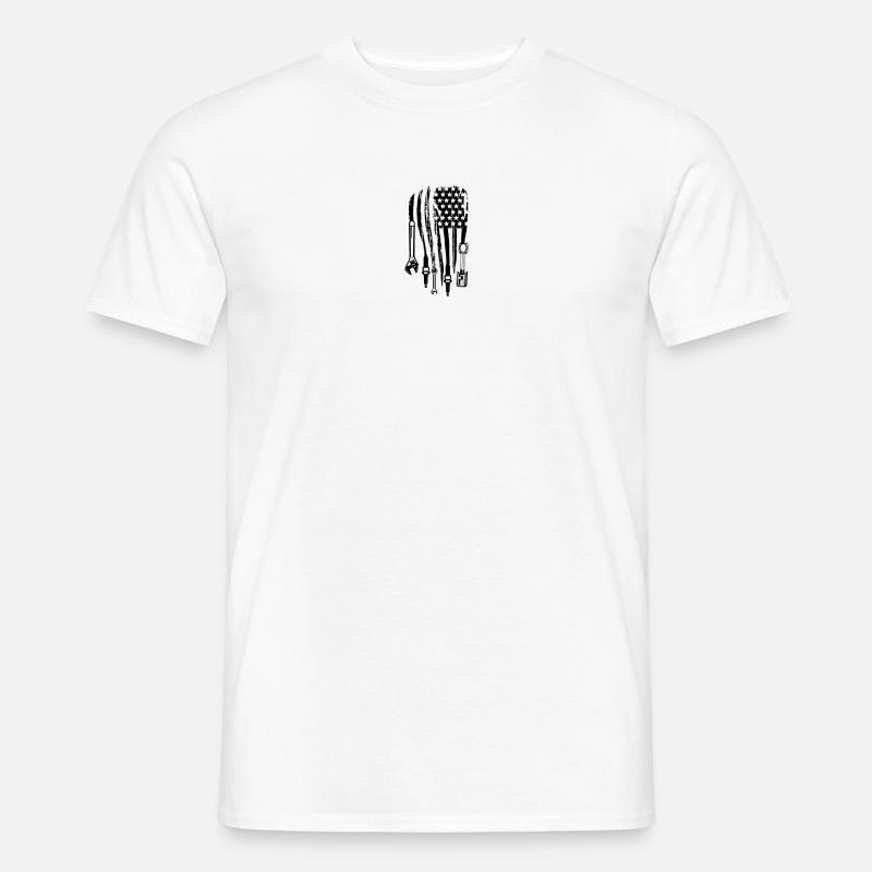 US Car Schrauber - Männer T-Shirt - Weiß