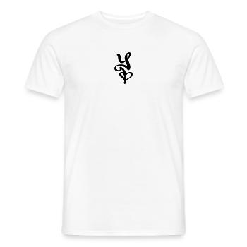 dfyl Signature Letter Y - Männer T-Shirt - Weiß - Vorne - AI Model Male 178 dark (178cm)