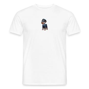 Yorkshire Terrier Pilot - Men's T-Shirt - white - Front - AI Model Male 178 dark (178cm)