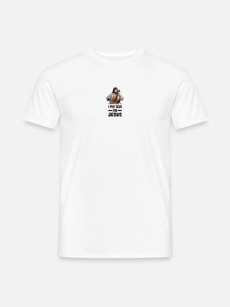 Ich spiele Cello für Jesus - Männer T-Shirt - Weiß