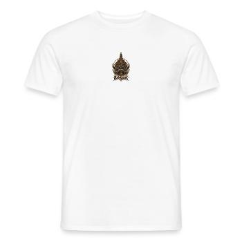 Bangkok Dämonenmaske Goldrelief - Männer T-Shirt - Weiß - Vorne - AI Model Male 178 dark (178cm)