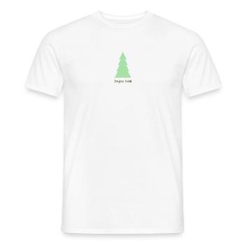 TANNE. WEIHNACHTEN. FROHE WEIHNACHTEN. ALLES GUTE ZUM NEUEN JAHR - Männer T-Shirt - Weiß - Vorne - AI Model Male 178 dark (178cm)