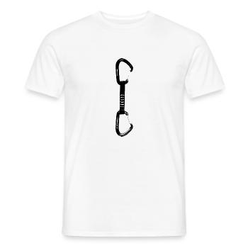 ensemble d'escalade - T-shirt homme - blanc - Devant - AI Model Male 178 dark (178cm)