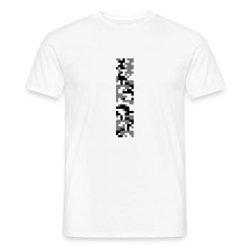 digital camouflage C3 - Farben frei wählbar - Männer T-Shirt - Weiß - Vorne - AI Model Male 178 dark (178cm)