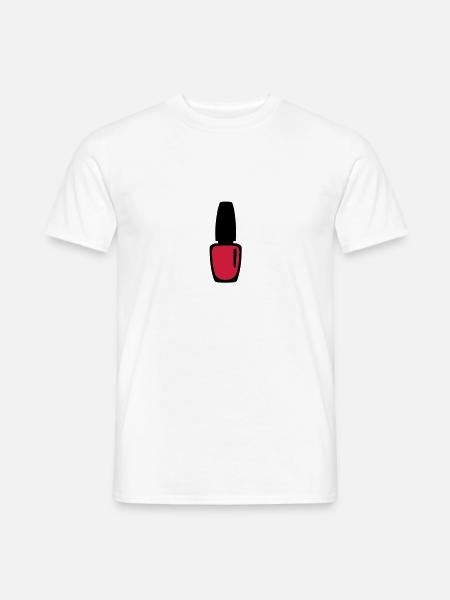 Nagellack - Männer T-Shirt - Weiß