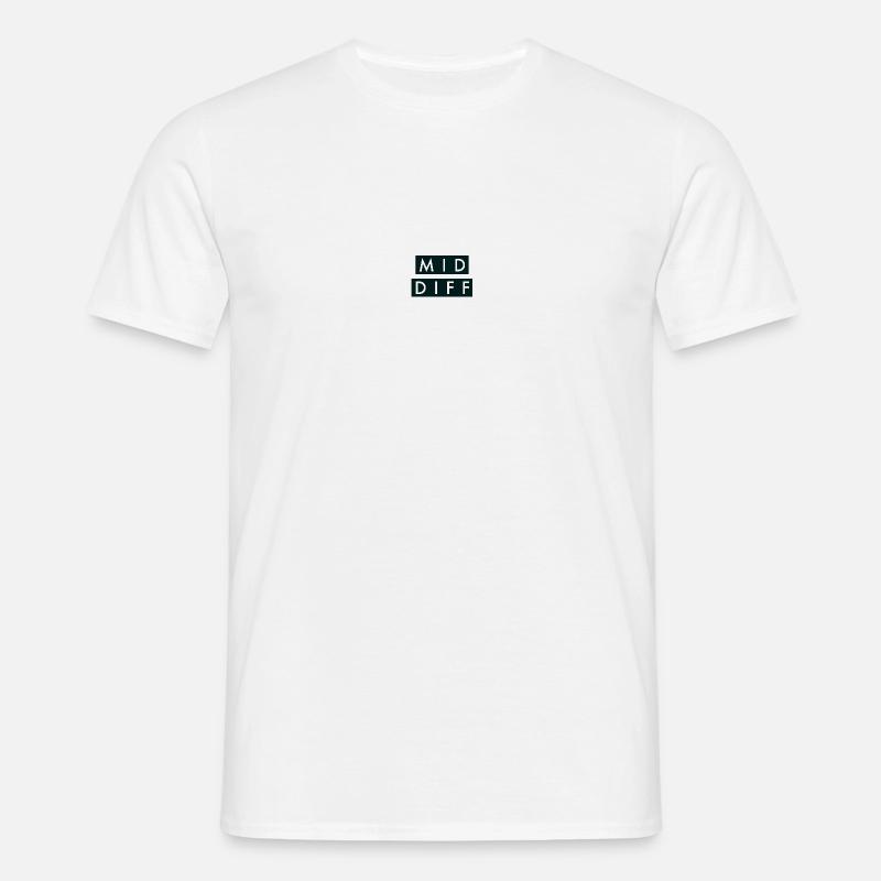MID DIFF - Männer T-Shirt - Weiß
