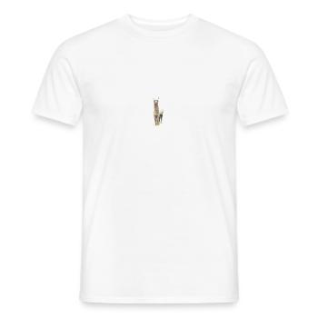 Lama - Männer T-Shirt - Weiß - Vorne - AI Model Male 178 dark (178cm)