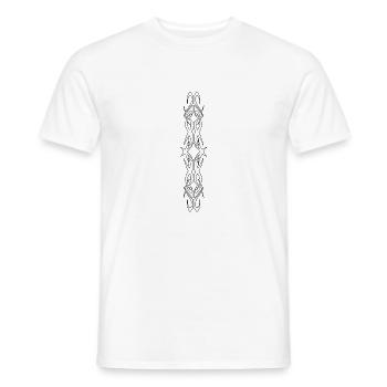 tribal 7 blanc - T-shirt homme - blanc - Devant - AI Model Male 178 dark (178cm)