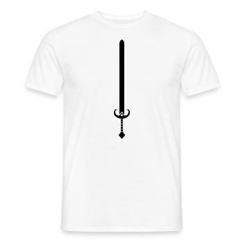 sword - Men's T-Shirt - white - Front - AI Model Male 178 dark (178cm)