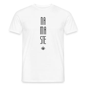 Namaste - T-shirt homme - blanc - Devant - AI Model Male 178 dark (178cm)
