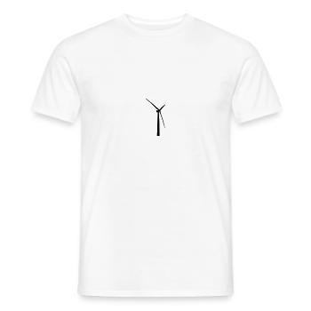windmill - Men's T-Shirt - white - Front - AI Model Male 178 dark (178cm)