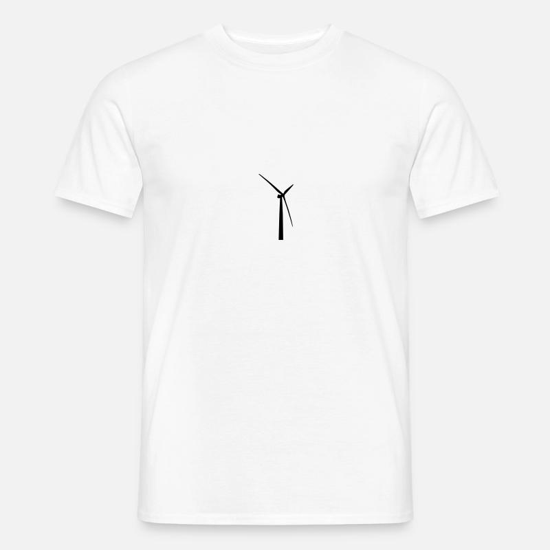 Windrad - Männer T-Shirt - Weiß