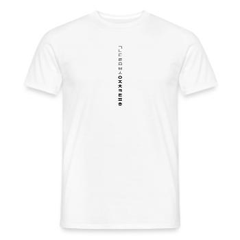 Korean Hangul Alphabet - Minimalist Desi - Men's T-Shirt - white - Front - AI Model Male 178 dark (178cm)