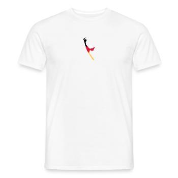 Sylt Puzzle - schwarz rot gold - Männer T-Shirt - Weiß - Vorne - AI Model Male 178 dark (178cm)