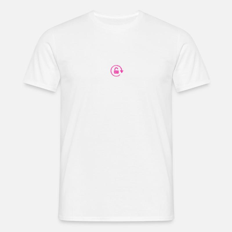 Drehen sperren - Männer T-Shirt - Weiß