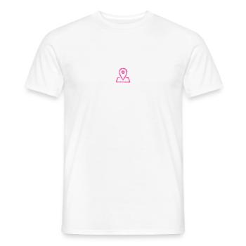 Pin Point Tee - Men's T-Shirt - white - Front - AI Model Male 178 dark (178cm)