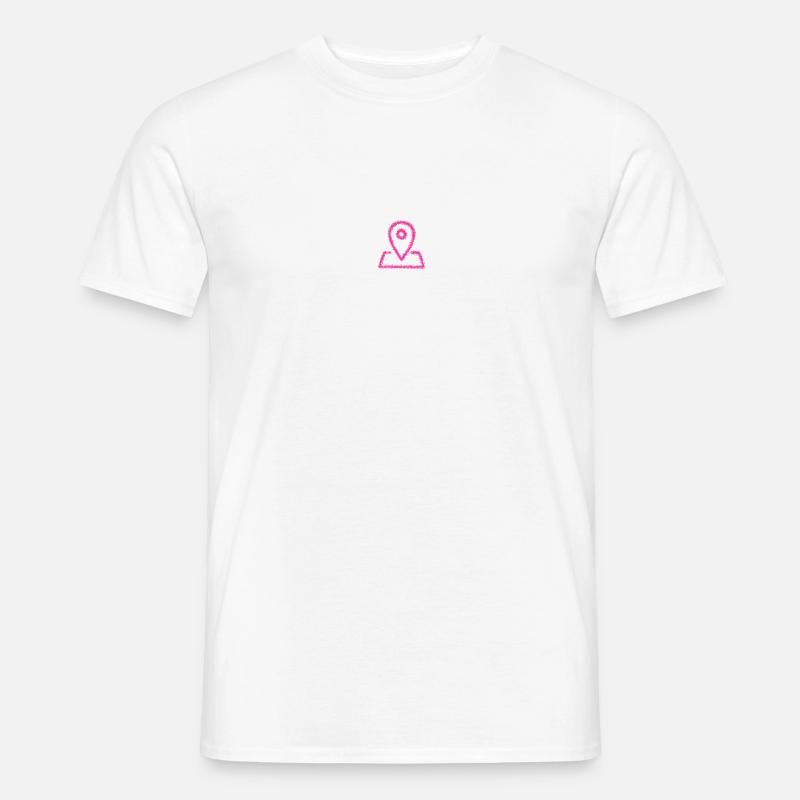 Té à pointe de goupille - T-shirt homme - blanc