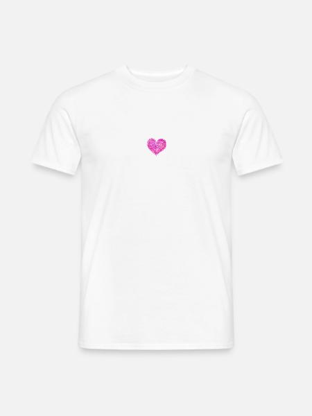 "Heart Beat Tee" ❤️ - Men's T-Shirt - white