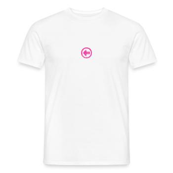 LEFT ARROW - Men's T-Shirt - white - Front - AI Model Male 178 dark (178cm)