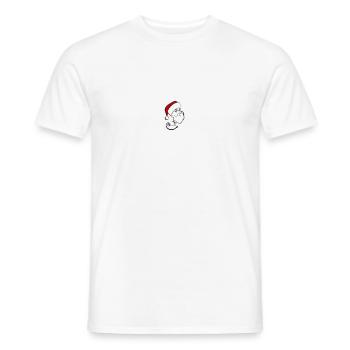 Santa Claus Beard Cutting - Men's T-Shirt - white - Front - AI Model Male 178 dark (178cm)