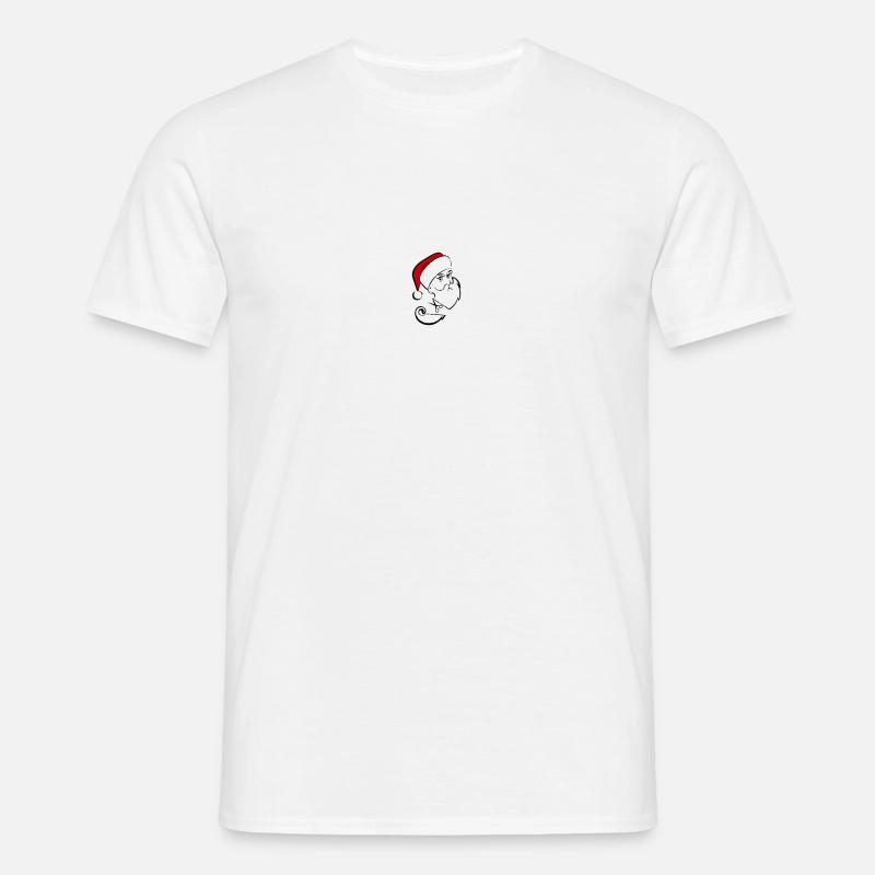 Weihnachtsmann Bart schneiden - Männer T-Shirt - Weiß