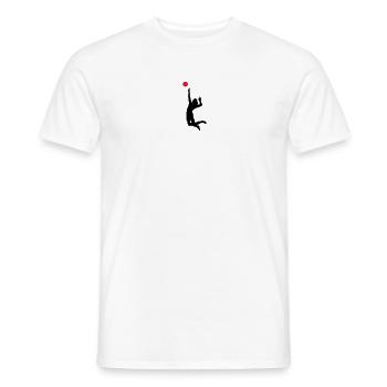 volleyball - T-shirt homme - blanc - Devant - AI Model Male 178 dark (178cm)