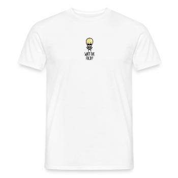What the fuck lustige Glühbirne Wortspiel Watt WTF - Männer T-Shirt - Weiß - Vorne - AI Model Male 178 dark (178cm)