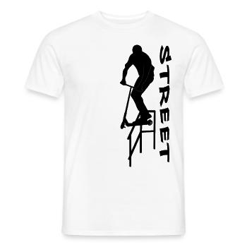 Street 3 - Männer T-Shirt - Weiß - Vorne - AI Model Male 178 dark (178cm)