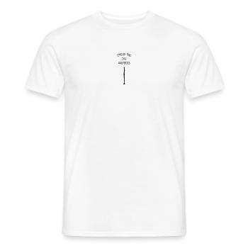 Hautbois / Hautboïste / Musique / Hautboiste - T-shirt homme - blanc - Devant - AI Model Male 178 dark (178cm)