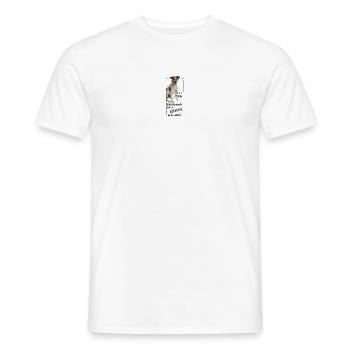 Ich muss nicht immer im Mittelpunkt stehen DOG - Männer T-Shirt - Weiß - Vorne - AI Model Male 178 dark (178cm)