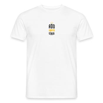 Ado - Adolescent - Adolescente - Famille - Jeune - Men's T-Shirt - white - Front - AI Model Male 178 dark (178cm)