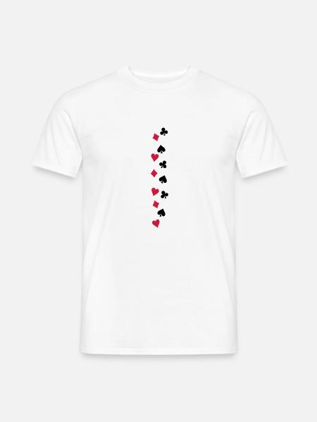 poker_symbole_f2 - Men's T-Shirt - white