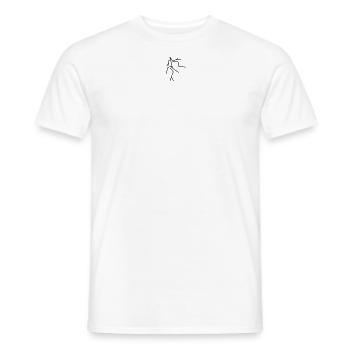 Blitz - Männer T-Shirt - Weiß - Vorne - AI Model Male 178 dark (178cm)