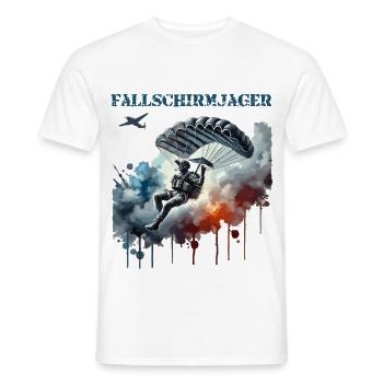Fallschirmjäger 2 - Sky Warriors - Men's T-Shirt - white - Front - AI Model Male 178 dark (178cm)