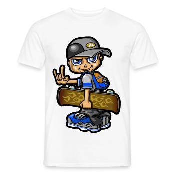 bboy und Skate- - Männer T-Shirt - Weiß - Vorne - AI Model Male 178 dark (178cm)