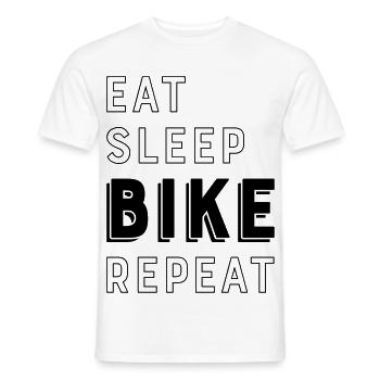Biker - T-shirt homme - blanc - Devant - AI Model Male 178 dark (178cm)