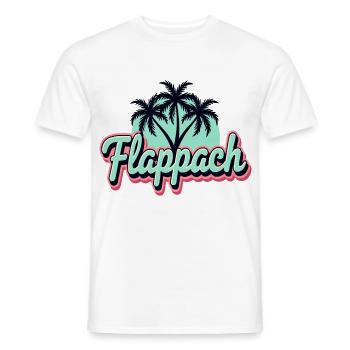 Flappach Ravensburg Palm Trees - Men's T-Shirt - white - Front - AI Model Male 178 dark (178cm)